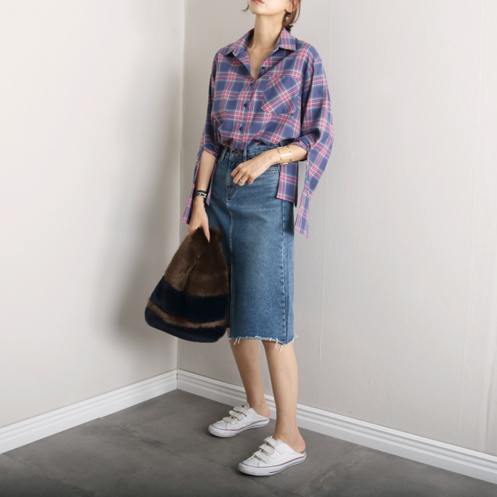 Denim skirt tweed denim skirt a line
