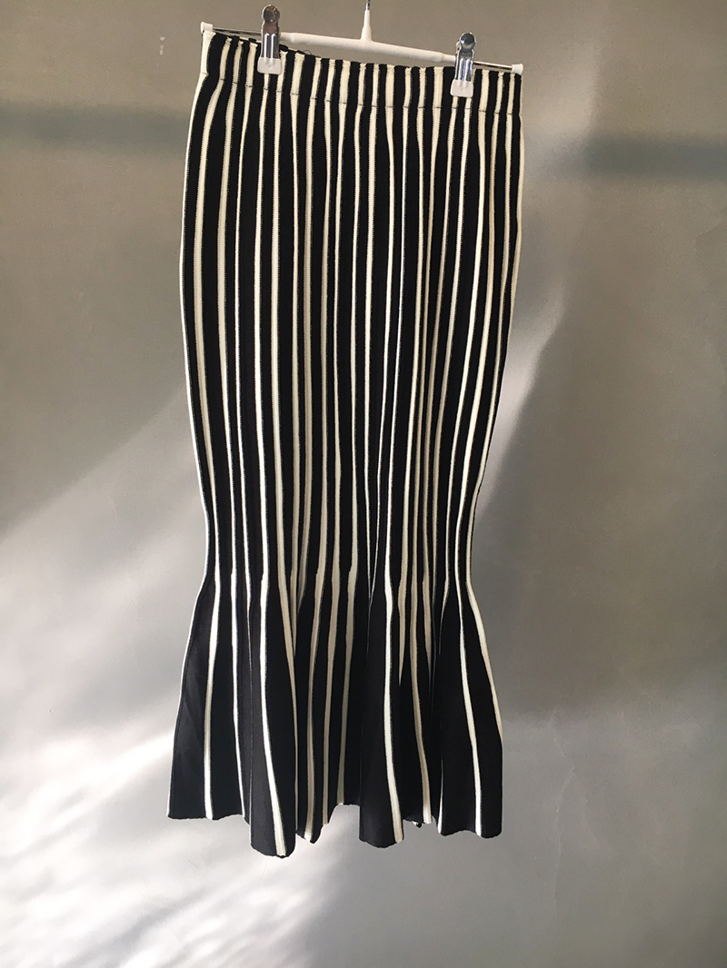 Mermaid Mermaid Long Skirt Skirt Frill Knit Pleate