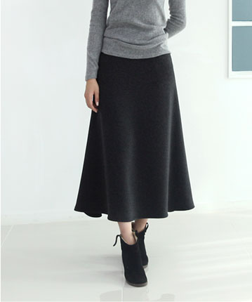 Mink flare jungle Long skirt Winter skirt Daily co