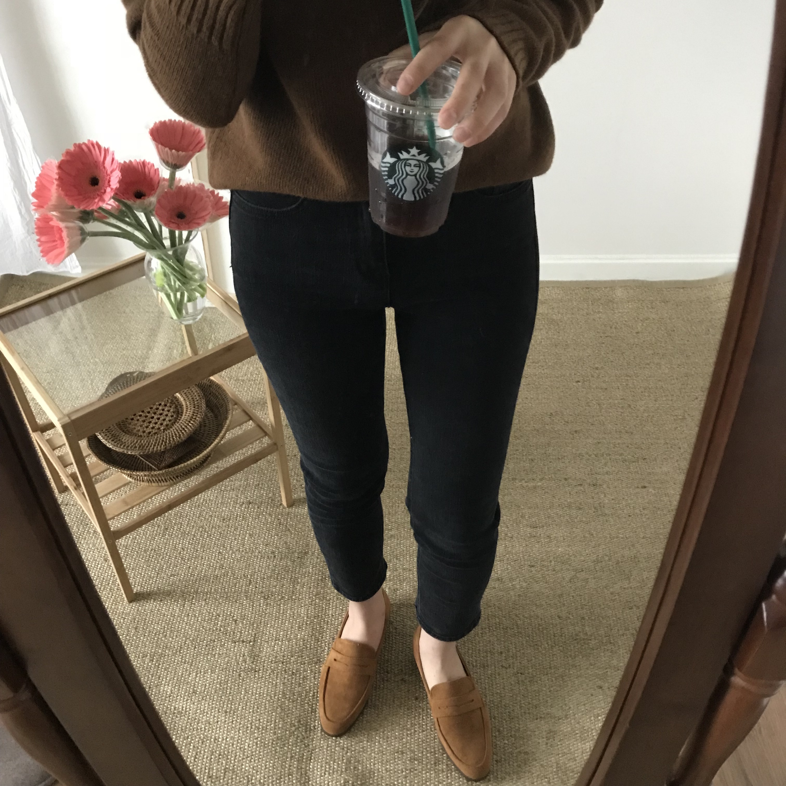 Korea Jeans Pants Women's Fit Black Denim Pants