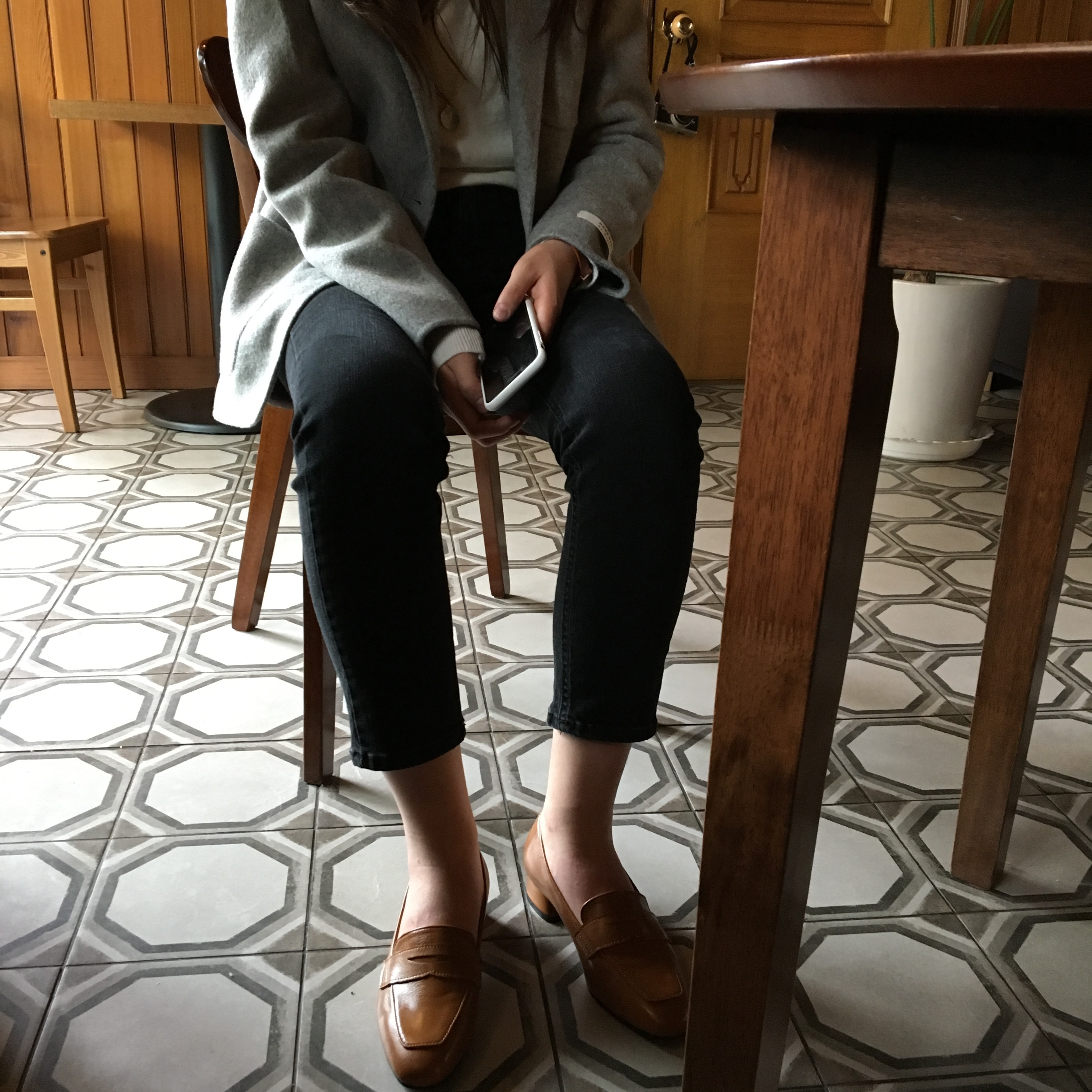 Korea Jeans Pants Women's Fit Black Denim Pants