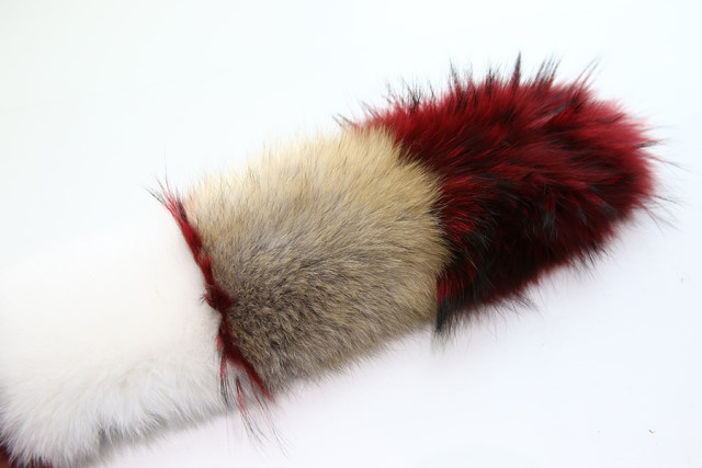 Mix Color Fox Shawl Muffler Warmer Real Natural Sa