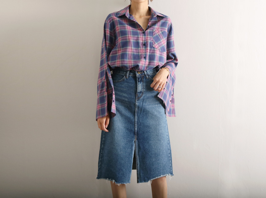 Denim skirt tweed denim skirt a line