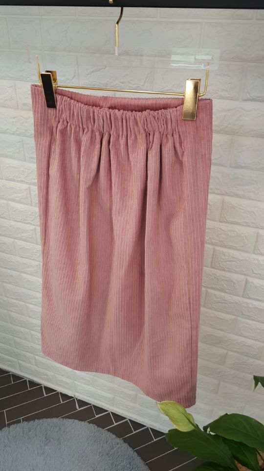 Corduroy Long Skirt Life Timothy Corduroy Bending 