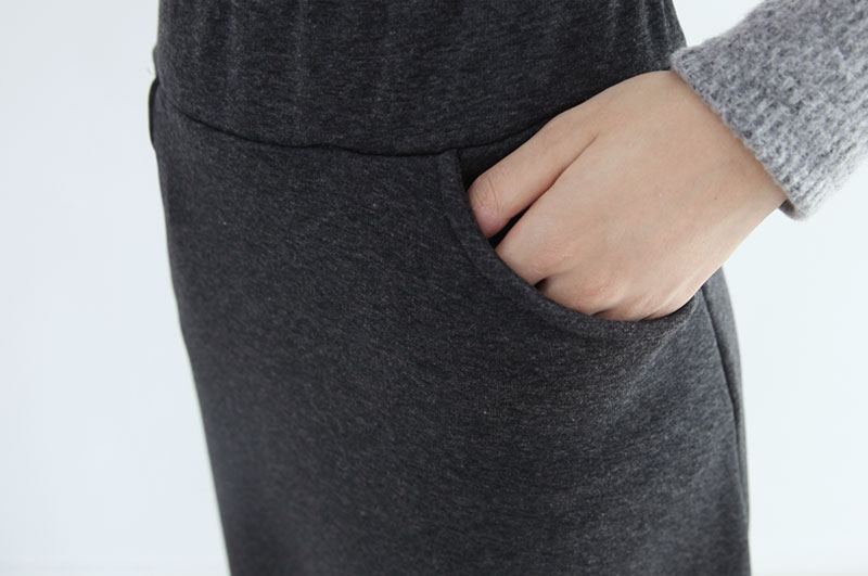 Mink flare jungle Long skirt Winter skirt Daily co