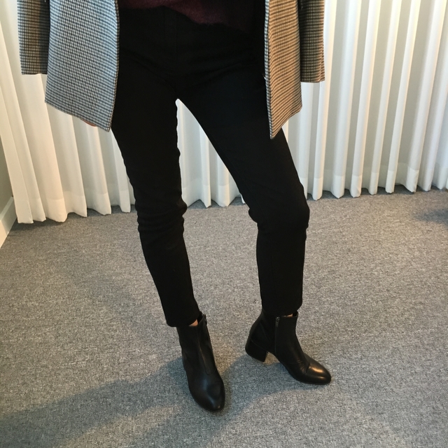 Saint Black Ankle Boots Leather &amp Ms. Suede Mid