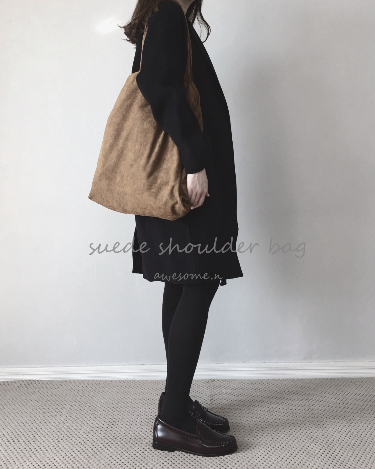 Suede Shoulder Eco Bag Women Bags Daily Bag Autumn