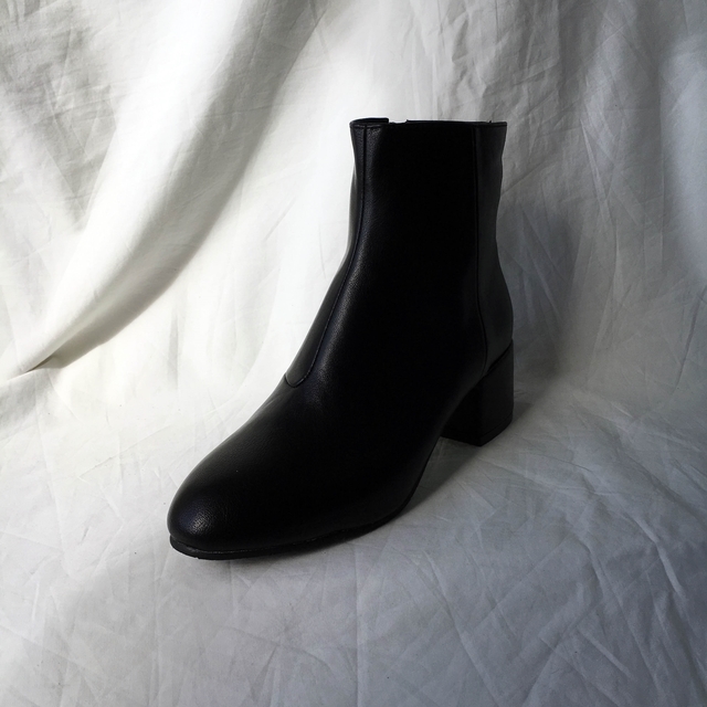 Saint Black Ankle Boots Leather &amp Ms. Suede Mid