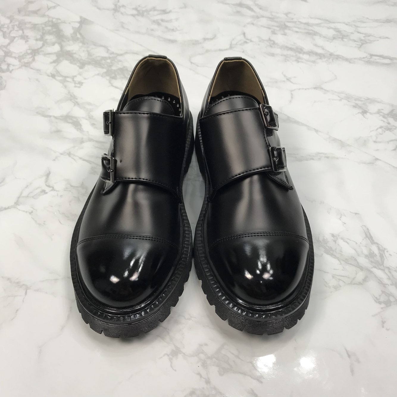 Monk Clipper Loafers Shoes 4.5cm high-calf comfort