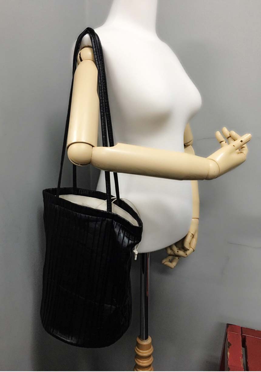 Pleated Wrinkled Leather Eco Bag 4color Travel Dai