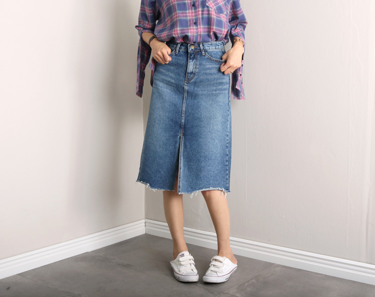 Denim skirt tweed denim skirt a line