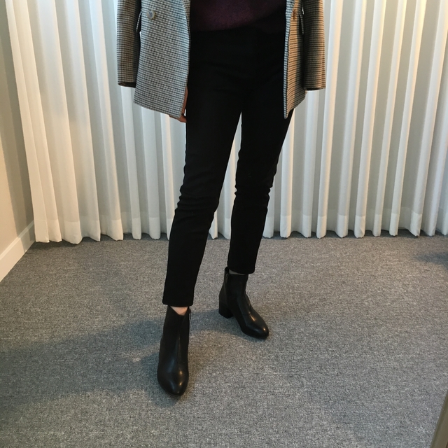 Saint Black Ankle Boots Leather &amp Ms. Suede Mid