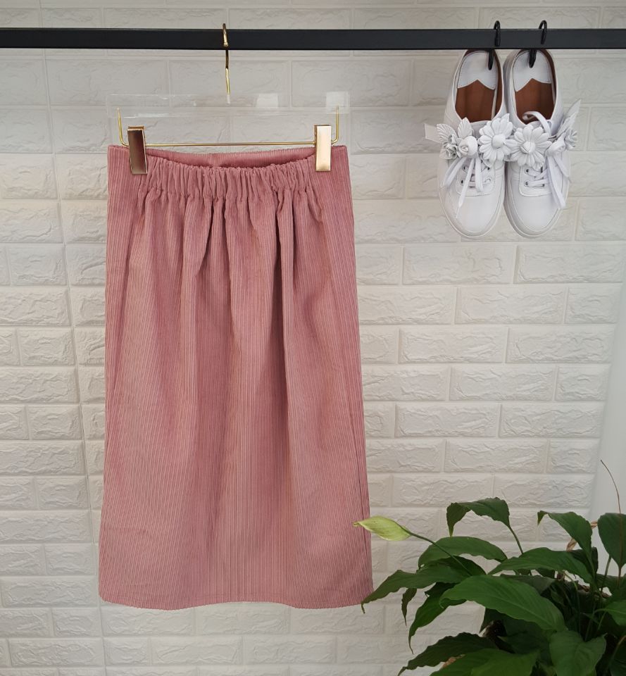 Corduroy Long Skirt Life Timothy Corduroy Bending 