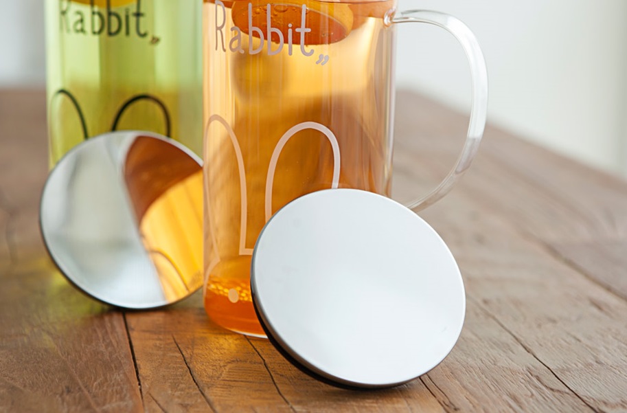 Sealed glass bottle heat-resistant port water bott