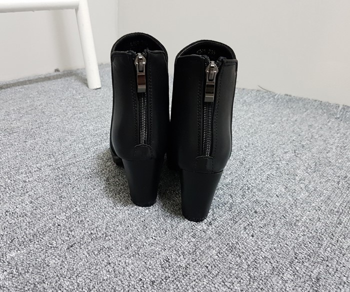 7 centisu suede combination back zipper blue keyho