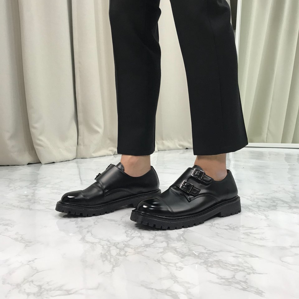 Monk Clipper Loafers Shoes 4.5cm high-calf comfort