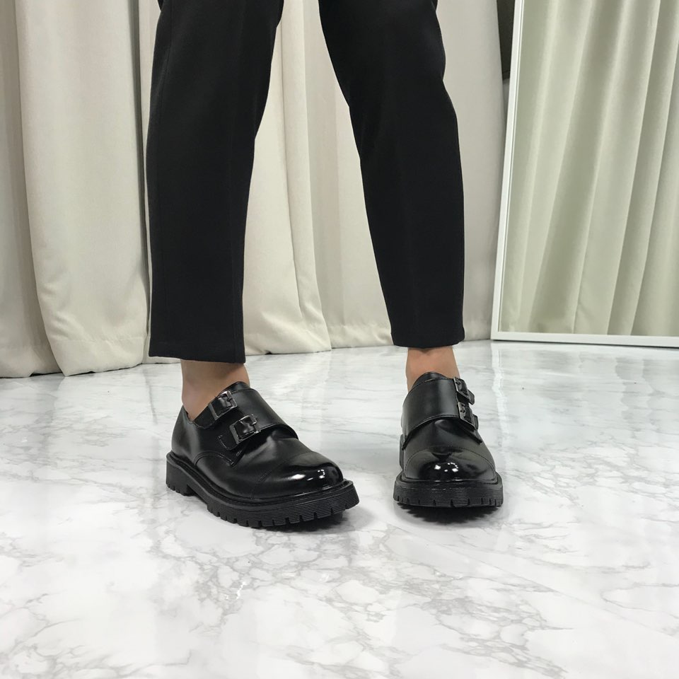 Monk Clipper Loafers Shoes 4.5cm high-calf comfort