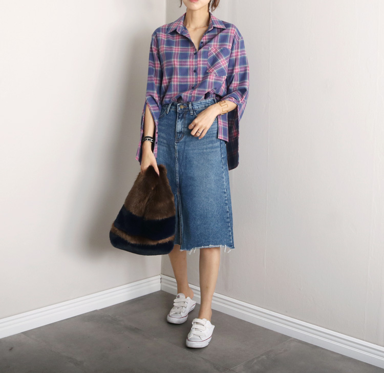 Denim skirt tweed denim skirt a line