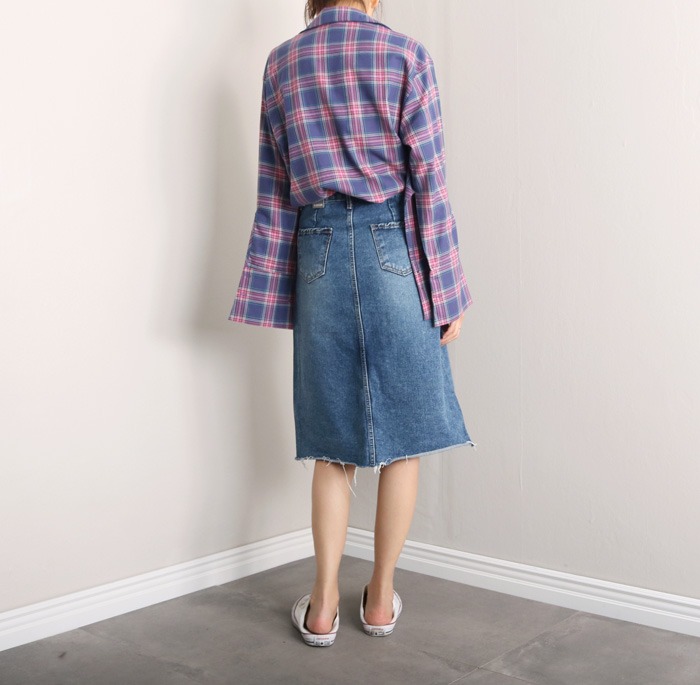 Denim skirt tweed denim skirt a line