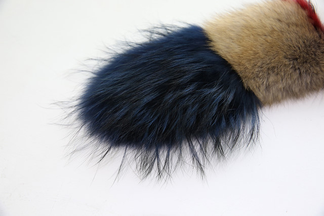 Mix Color Fox Shawl Muffler Warmer Real Natural Sa