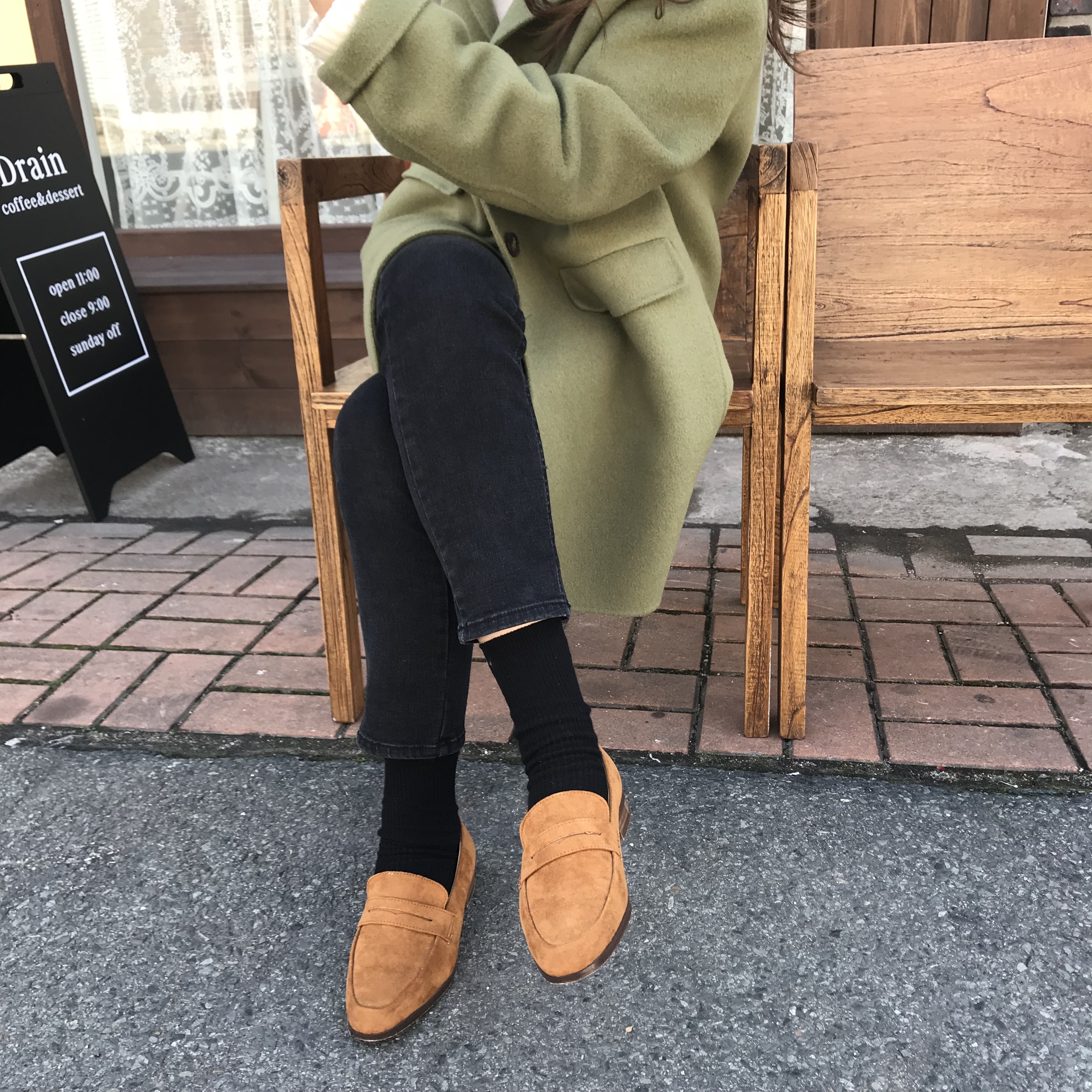 Korea Jeans Pants Women's Fit Black Denim Pants