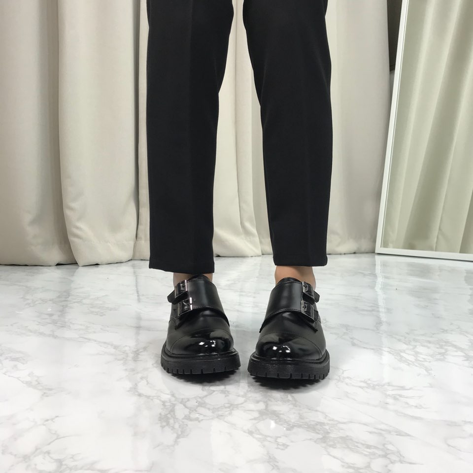 Monk Clipper Loafers Shoes 4.5cm high-calf comfort