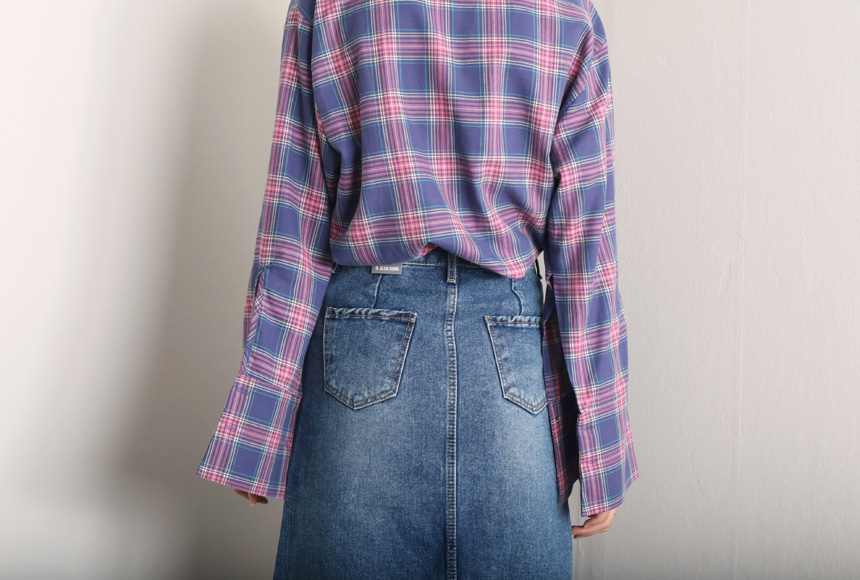 Denim skirt tweed denim skirt a line