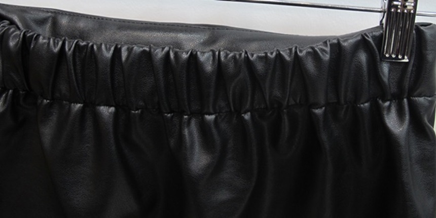 Leather miniskirt leather sexy club Kodakodi silve