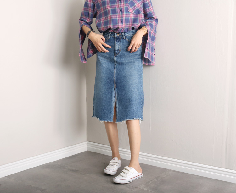 Denim skirt tweed denim skirt a line