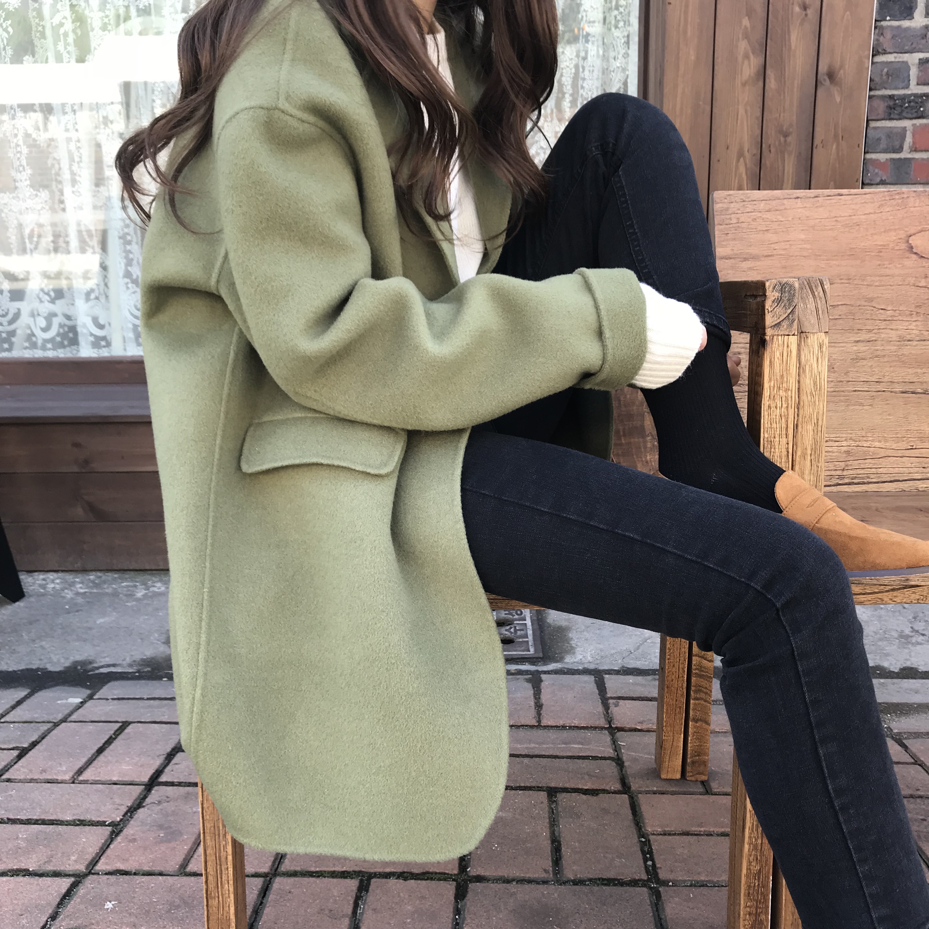 Korea Jeans Pants Women's Fit Black Denim Pants