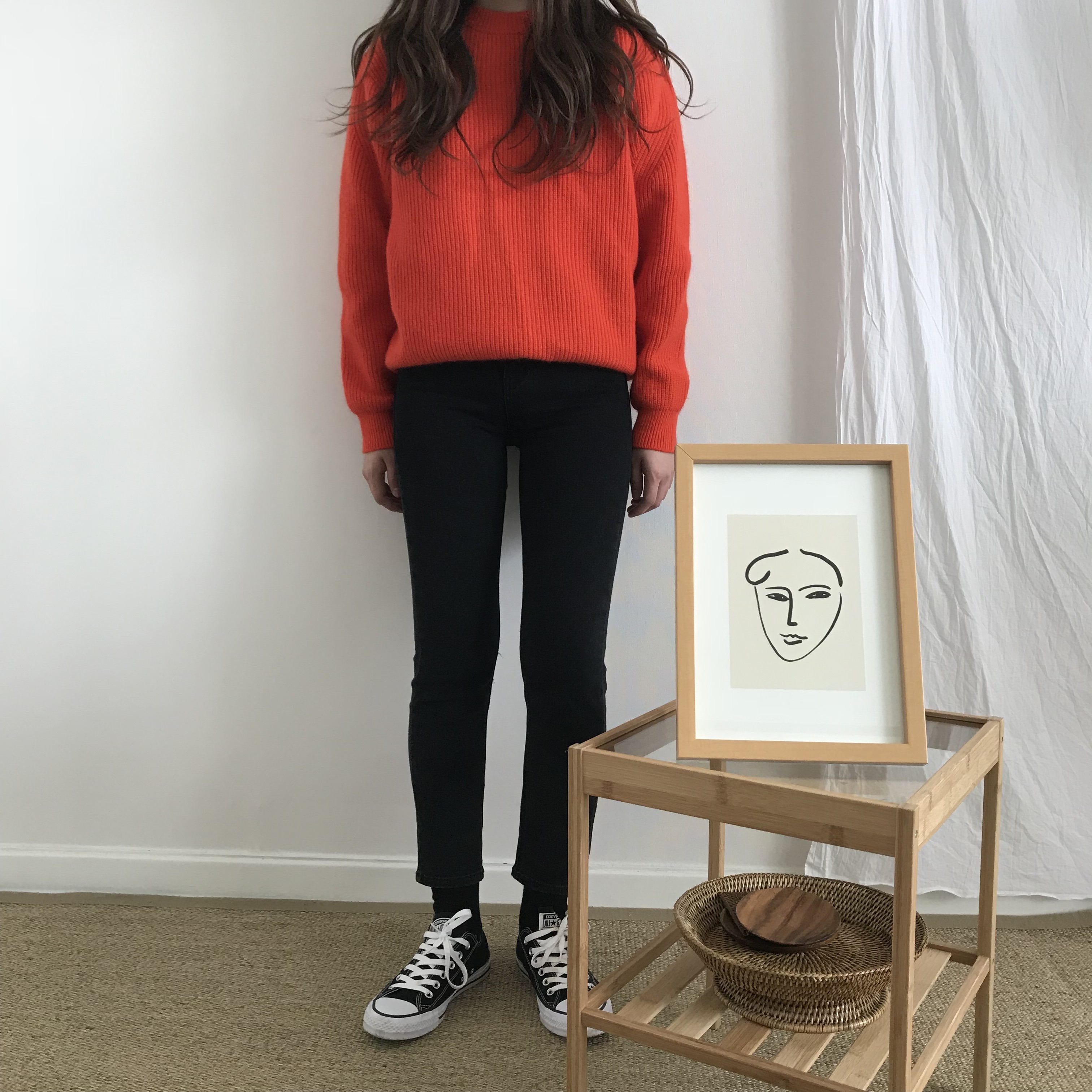 Korea Jeans Pants Women's Fit Black Denim Pants