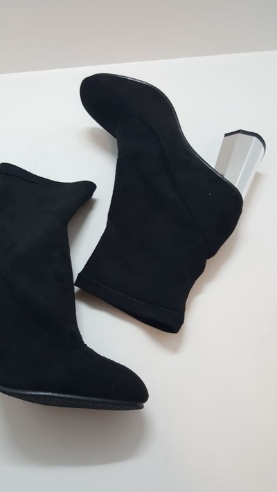 Suede Silver Sheep Angle Boots Modern Unique Sensi