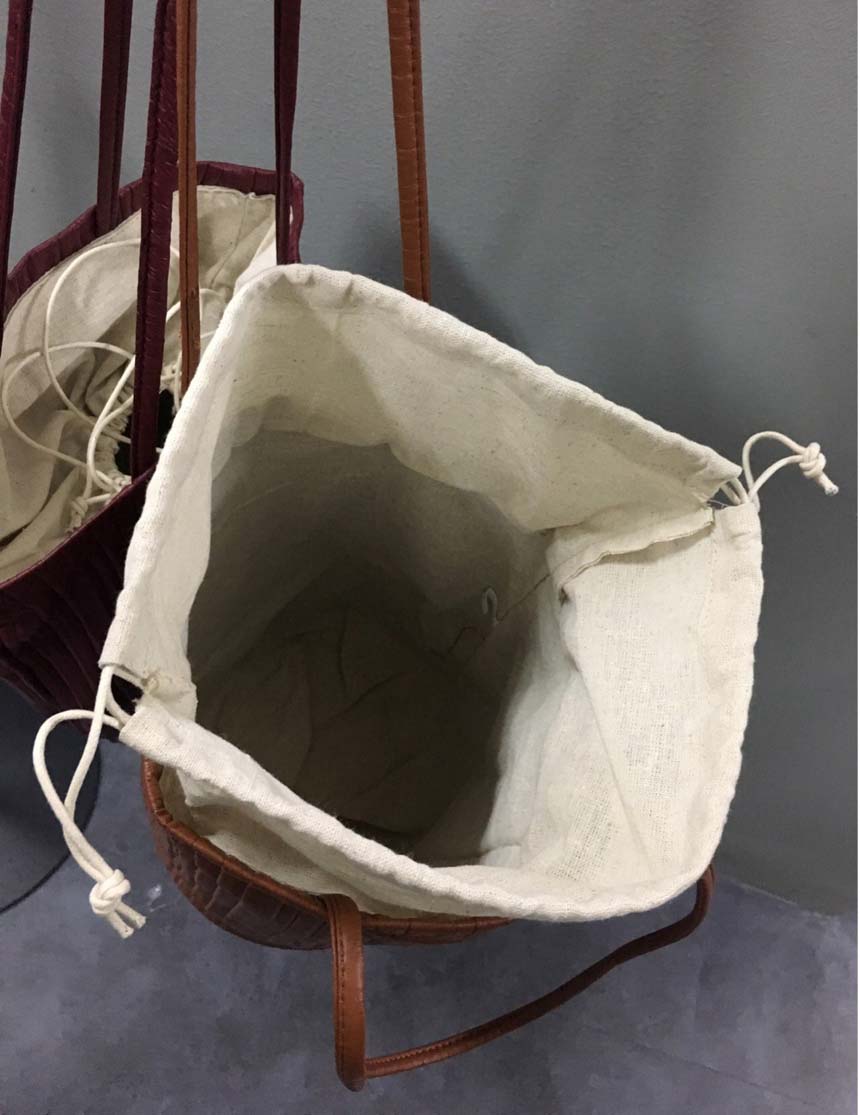 Pleated Wrinkled Leather Eco Bag 4color Travel Dai