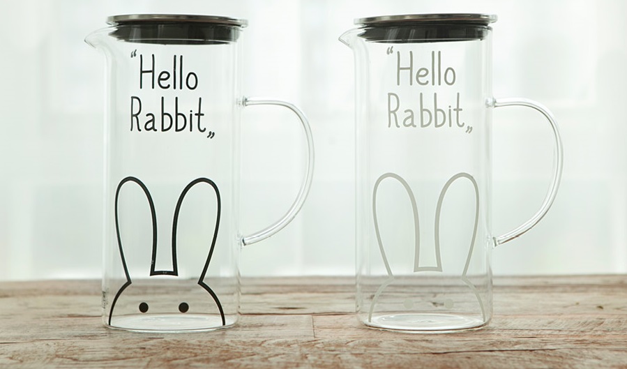 Sealed glass bottle heat-resistant port water bott