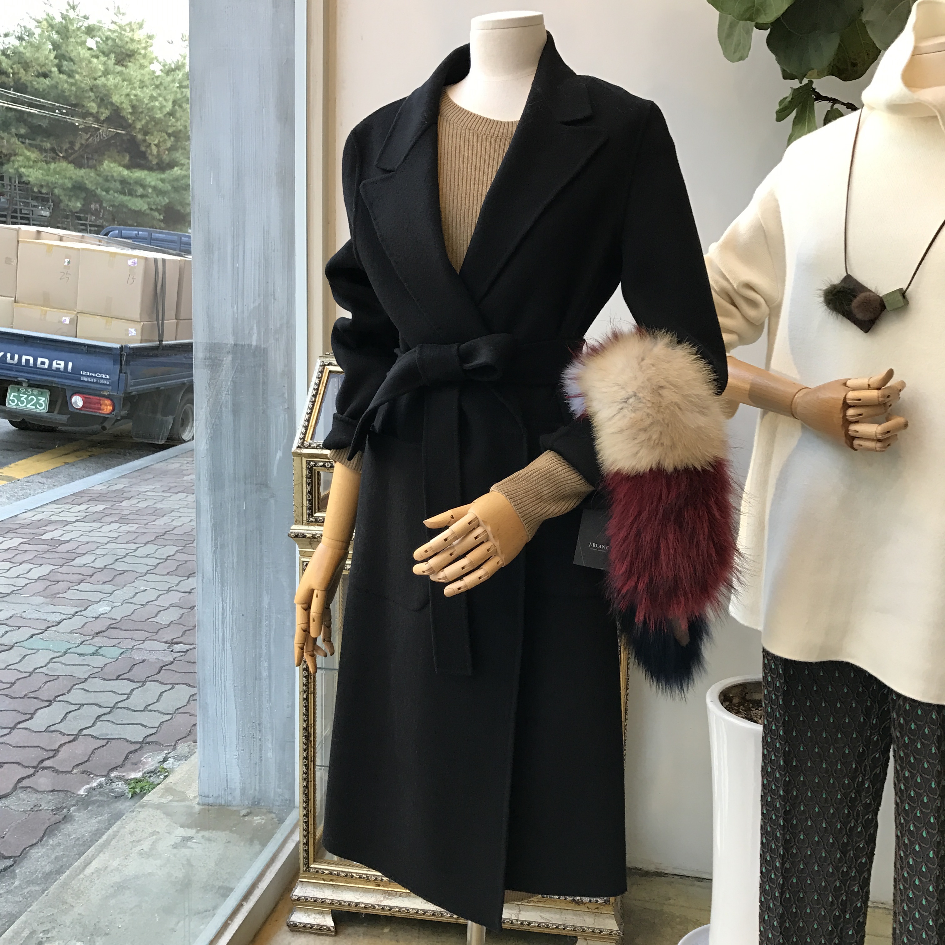 Mix Color Fox Shawl Muffler Warmer Real Natural Sa