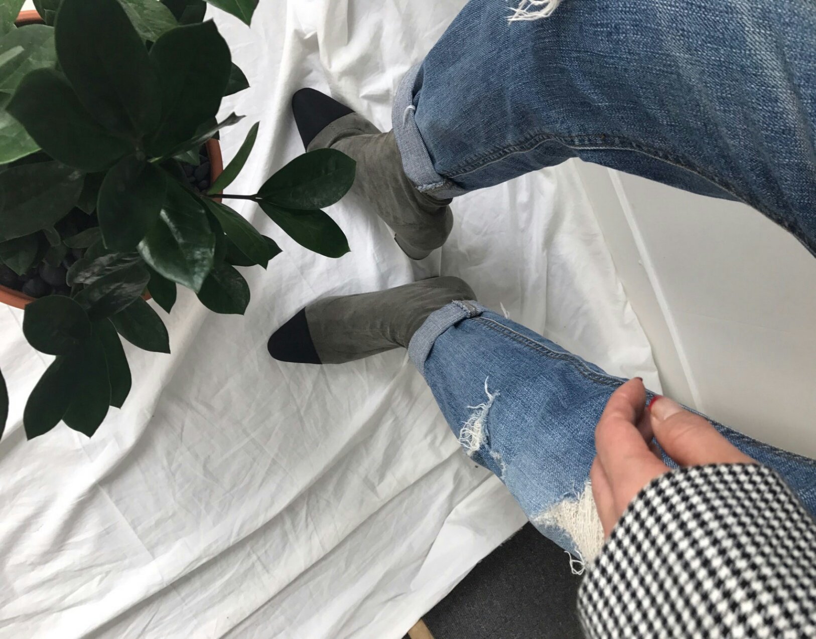 Color Suede Ankle Boots Span Women's Angle Wint