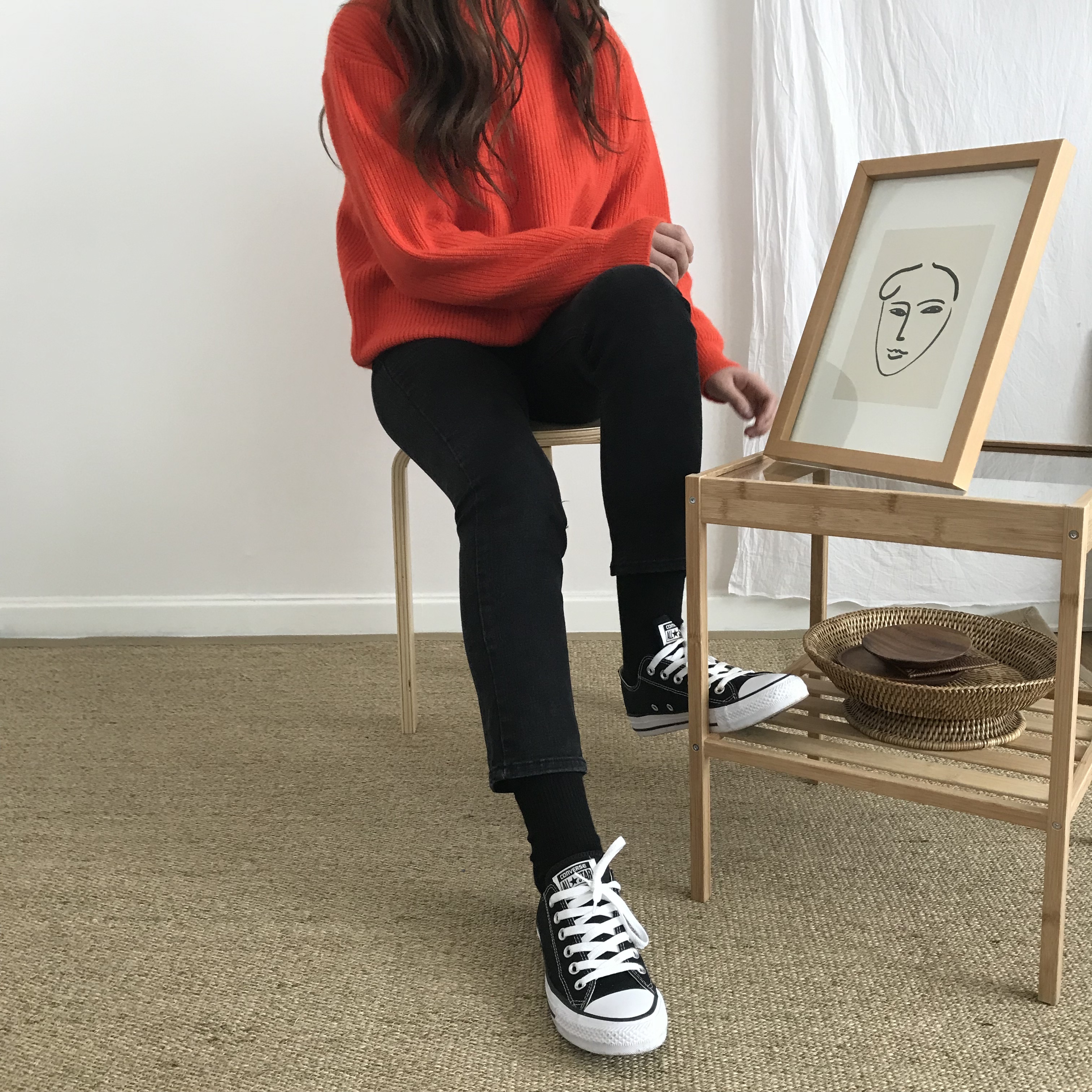 Korea Jeans Pants Women's Fit Black Denim Pants