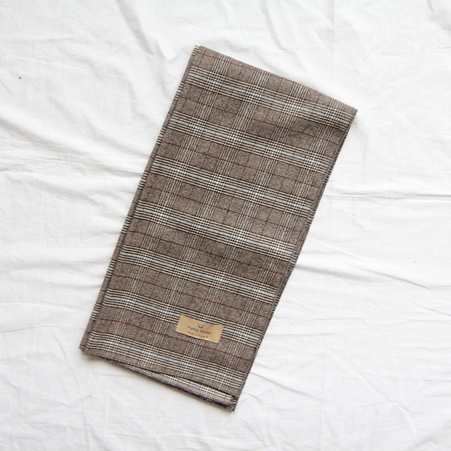 Unisex Couple Fall Winter Check Muffler 2Color Han