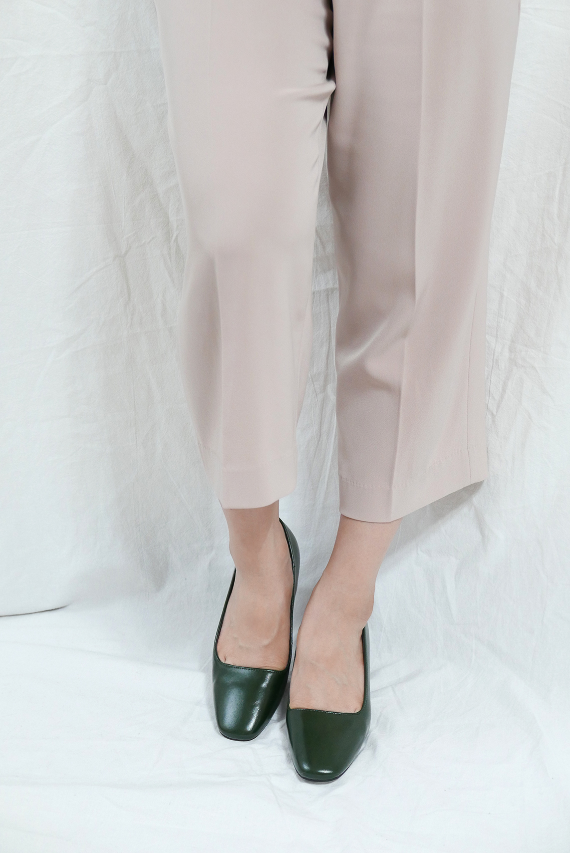 Middle-Heel Pumps Wood-heeled Shoes Bent Girls 20&