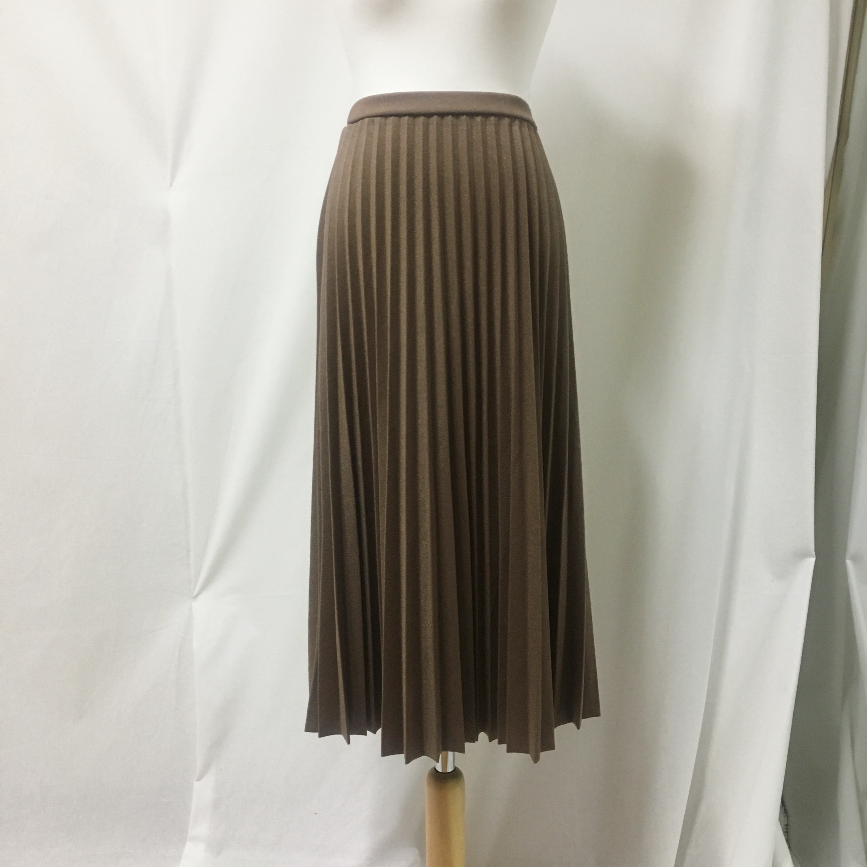 Pleated long skirt Pleated soft material Outfit Co