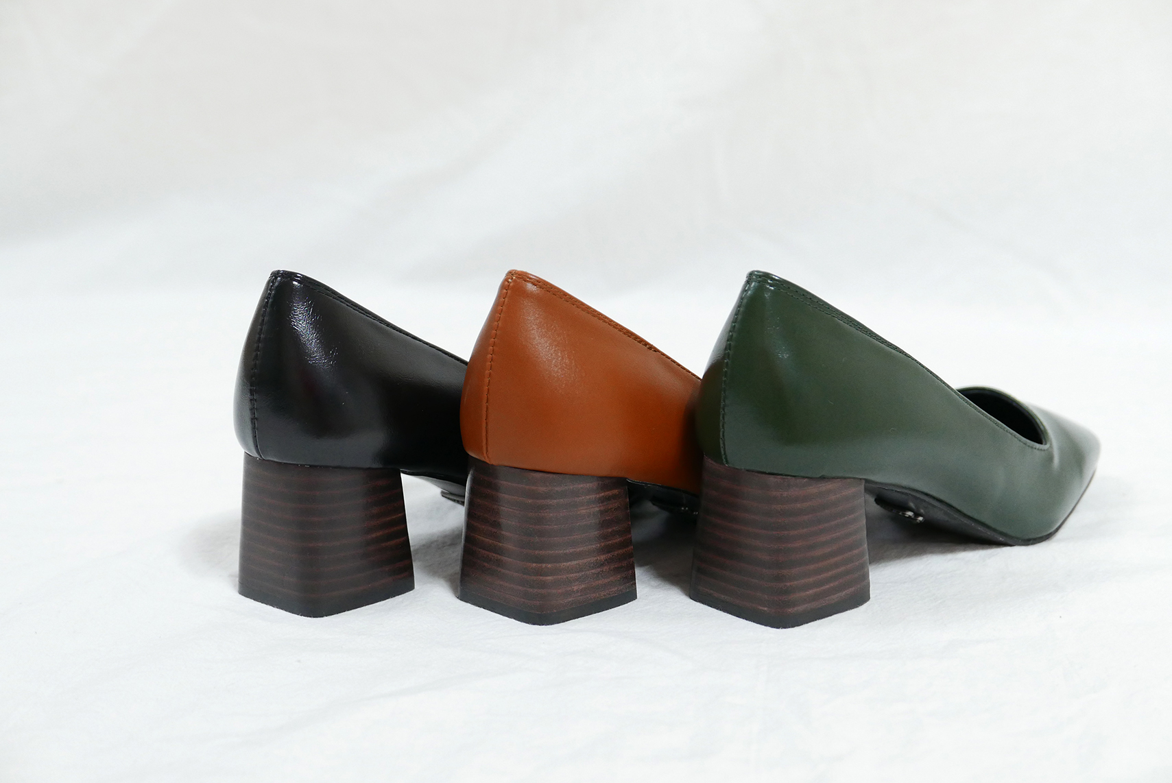 Middle-Heel Pumps Wood-heeled Shoes Bent Girls 20&