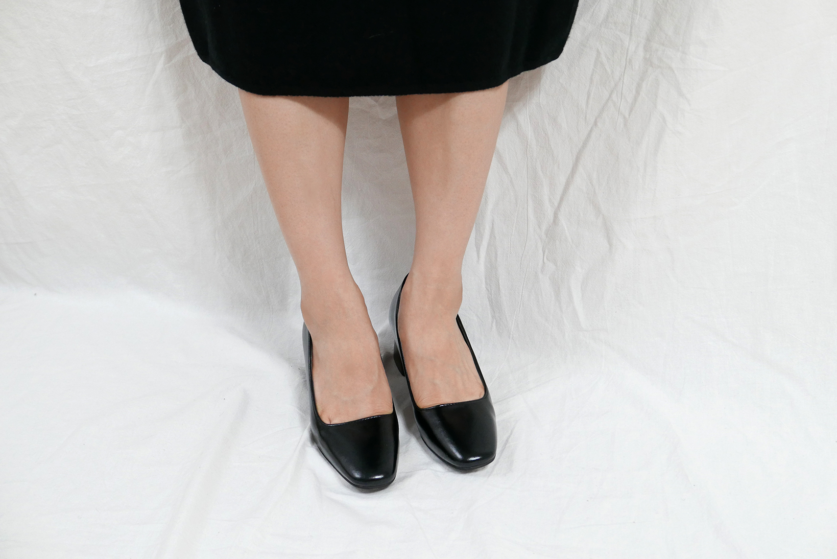 Middle-Heel Pumps Wood-heeled Shoes Bent Girls 20&