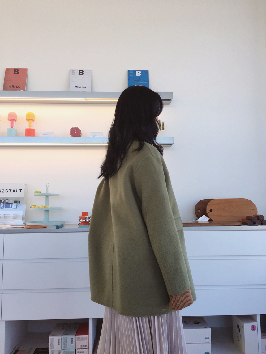 Autumn Suede Flare Pleated Long Skirt _ SOMMY MONT