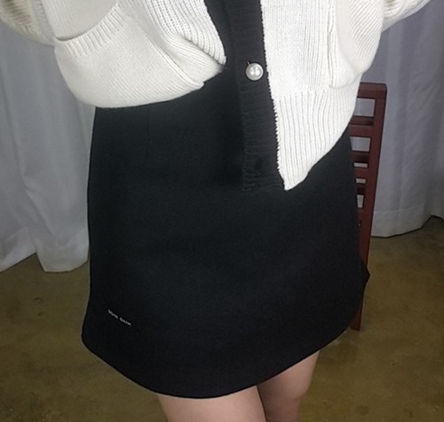 Planning handmade mini-skirt Blacktop girl h lint 