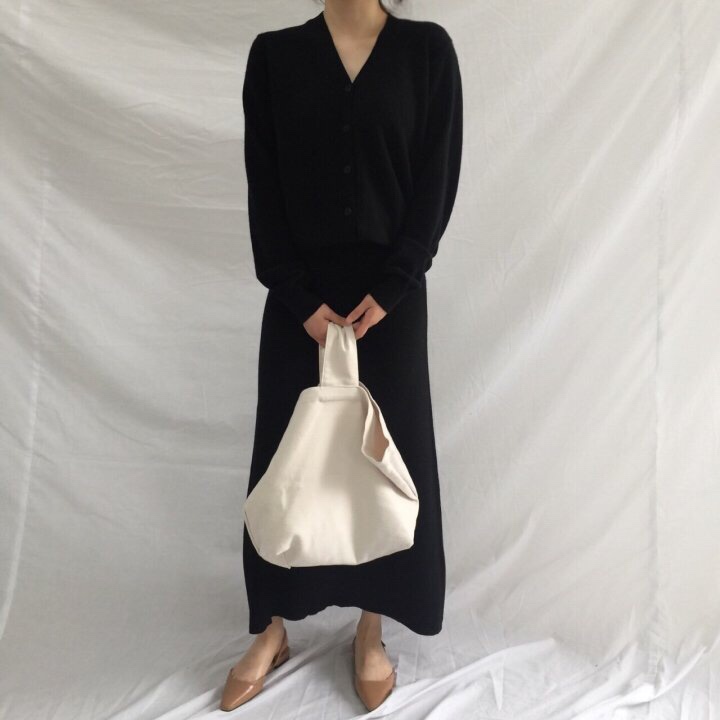 A-Line Knit Skirts Frill Long Mermaid Banding Luxu