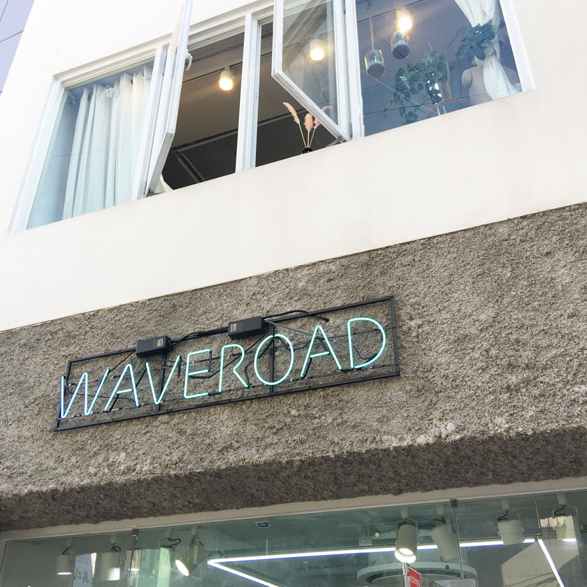 Pearl button tweed long skirt 2col