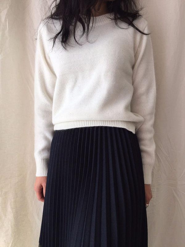 Woolen colors Pleated skirt Flare Wrinkled autumn 