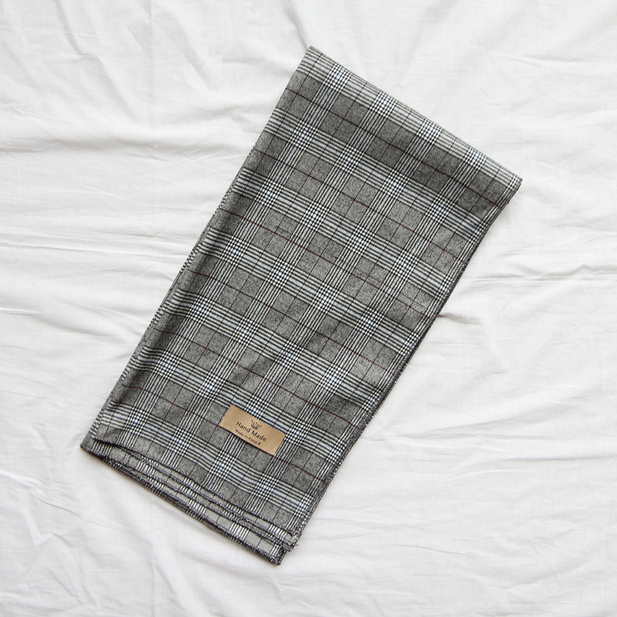 Unisex Couple Fall Winter Check Muffler 2Color Han