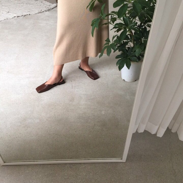 A-Line Knit Skirts Frill Long Mermaid Banding Luxu