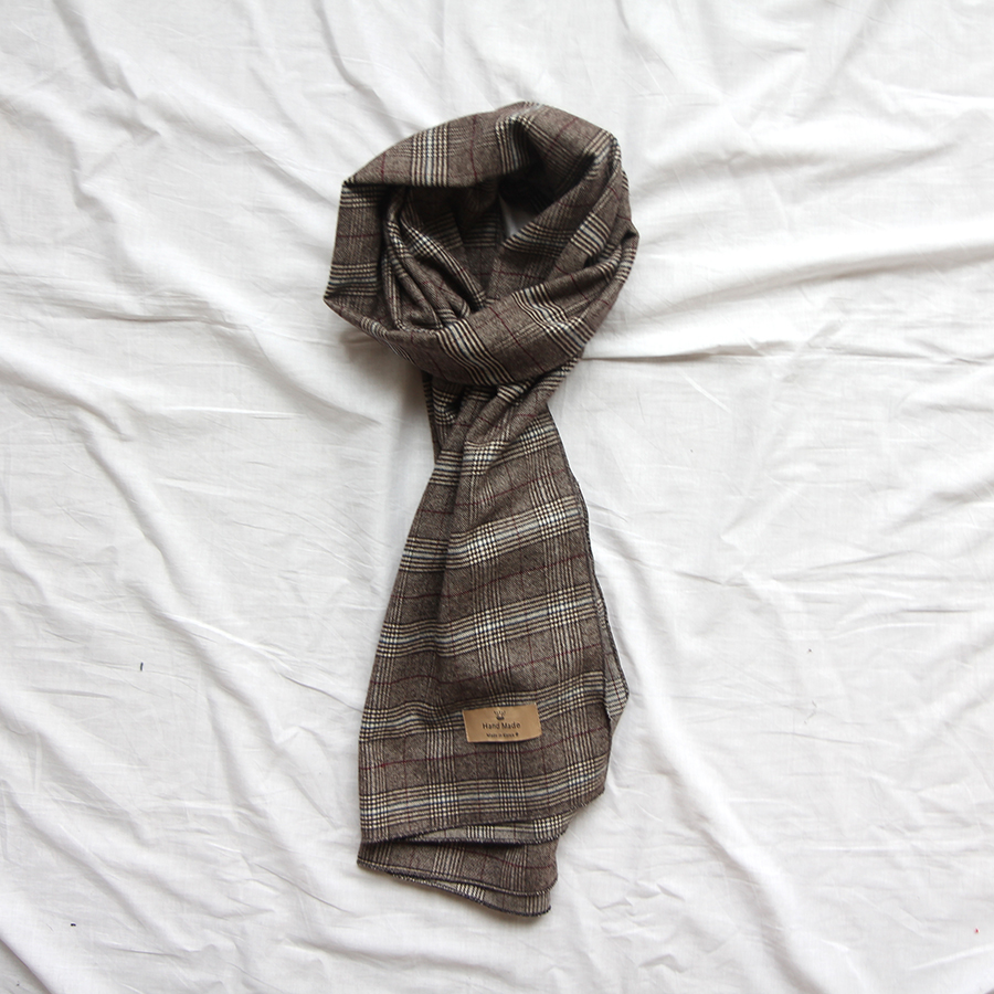 Unisex Couple Fall Winter Check Muffler 2Color Han